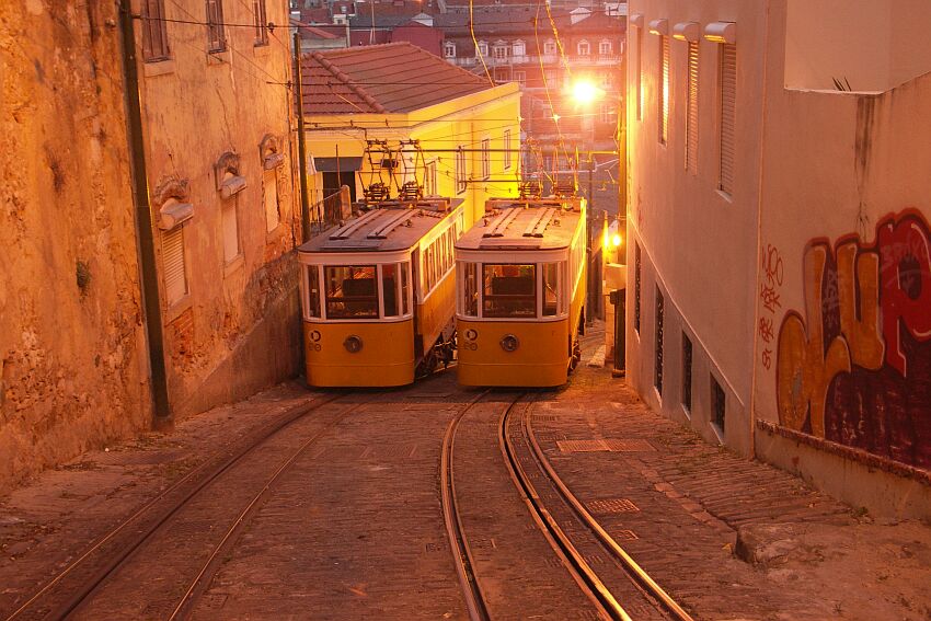 Ascensor da Lavra in Schlafstellung