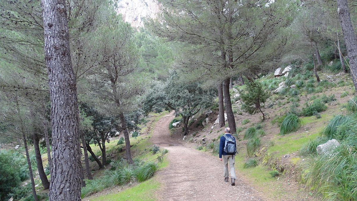 Beginn der Wanderung