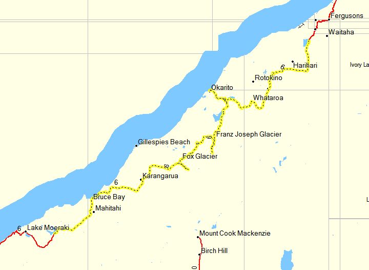 Die heutige Route: 220 km