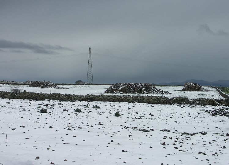 Nuraghen im  Schnee